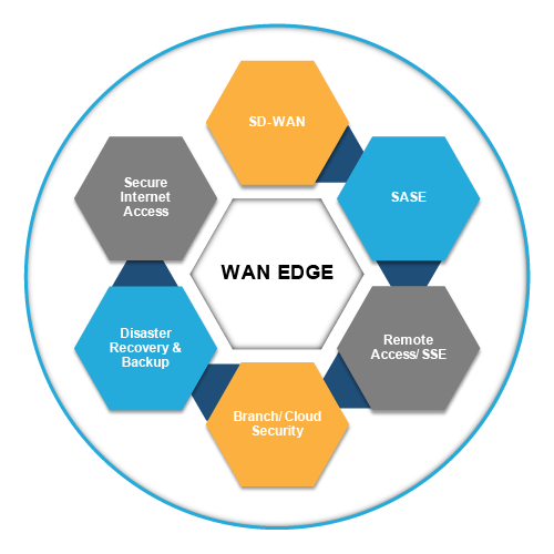 SD-WAN
SASE
Remote Access/SSE
Branch/Cloud Security
Disaster Recovery & Backup
Secure Internet Access